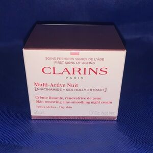 Clarins Multi-Active Nuit Night Cream - White and Pink
